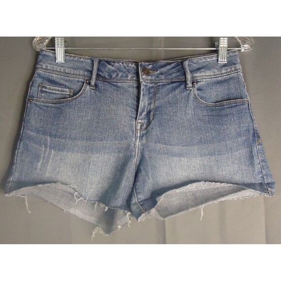 Delia's Taylor Cut Off Short Shorts-2.5" Inseam-Low Rise Denim Juniors Size 9/10 - Picture 2 of 8
